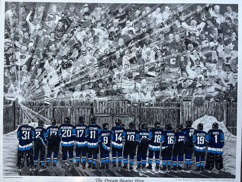 "The Dream Begins Here" PERSONALIZED with your whole team.  Order 10 or more for only $99 each!
