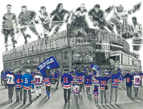 "Broadway Blueshirts" Limited Edition Print