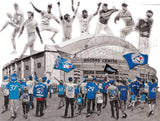 Custom Game Day drawing of YOUR team