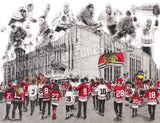 Custom Game Day drawing of YOUR team