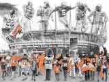 Custom Game Day drawing of YOUR team