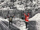 "The Dream Begins Here" PERSONALIZED Hockey Artwork