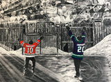"The Dream Begins Here" PERSONALIZED Hockey Artwork