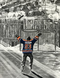 "The Dream Begins Here" PERSONALIZED Hockey Artwork
