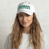 GREEN and WHITE Dad hat