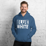 BLUE and WHITE Unisex Hoodie