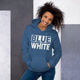 BLUE and WHITE Unisex Hoodie