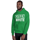 GREEN and WHITE Unisex Hoodie