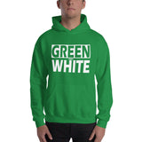 GREEN and WHITE Unisex Hoodie