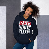 RED WHITE and BLUE Unisex Hoodie