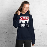 RED WHITE and BLUE Unisex Hoodie