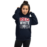 RED WHITE and BLUE Unisex Hoodie