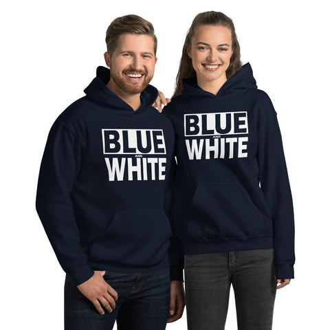 BLUE and WHITE Unisex Hoodie