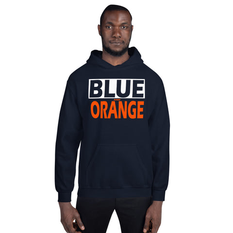 BLUE and ORANGE Unisex Hoodie