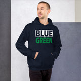 BLUE and GREEN Unisex Hoodie