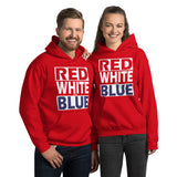 RED WHITE and BLUE Unisex Hoodie