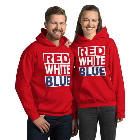 RED WHITE and BLUE Unisex Hoodie