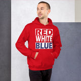 RED WHITE and BLUE Unisex Hoodie