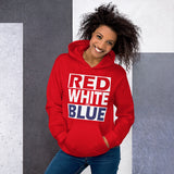 RED WHITE and BLUE Unisex Hoodie