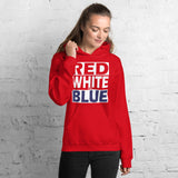 RED WHITE and BLUE Unisex Hoodie