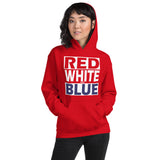 RED WHITE and BLUE Unisex Hoodie