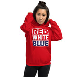RED WHITE and BLUE Unisex Hoodie