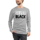 SILVER and BLACK Unisex Long Sleeve Tee