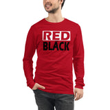 RED and BLACK Unisex Long Sleeve Tee