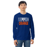 BLUE and ORANGE Unisex organic sweatshirt
