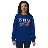 BLUE and ORANGE Unisex organic sweatshirt