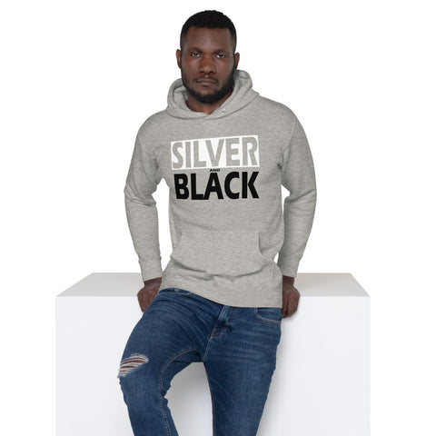 SILVER and BLACK Unisex Hoodie