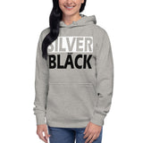 SILVER and BLACK Unisex Hoodie