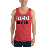 RED and BLACK Unisex Tank Top