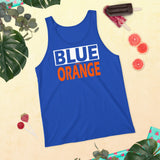 BLUE and ORANGE Unisex Tank Top