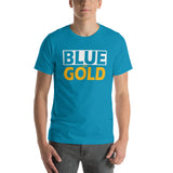BLUE and GOLD Short-Sleeve Unisex T-Shirt