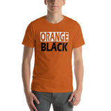 ORANGE and BLACK Short-Sleeve Unisex T-Shirt