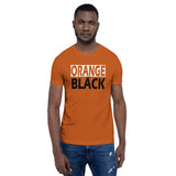 ORANGE and BLACK Short-Sleeve Unisex T-Shirt