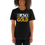 BLACK and GOLD Short-Sleeve Unisex T-Shirt