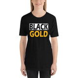 BLACK and GOLD Short-Sleeve Unisex T-Shirt