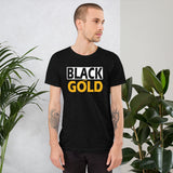 BLACK and GOLD Short-Sleeve Unisex T-Shirt