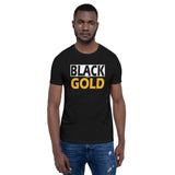 BLACK and GOLD Short-Sleeve Unisex T-Shirt