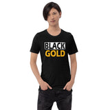 BLACK and GOLD Short-Sleeve Unisex T-Shirt