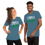 BLUE and GREEN Short-Sleeve Unisex T-Shirt