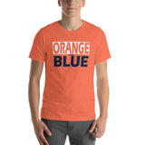 ORANGE and BLUE Short-Sleeve Unisex T-Shirt