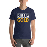 BLUE and GOLD Short-Sleeve Unisex T-Shirt