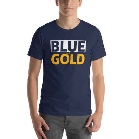 BLUE and GOLD Short-Sleeve Unisex T-Shirt