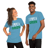BLUE and GREEN Short-Sleeve Unisex T-Shirt