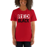 RED and BLACK Short-Sleeve Unisex T-Shirt
