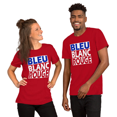 BLEU BLANC ROUGE Short-Sleeve Unisex T-Shirt