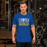 BLUE and GOLD Short-Sleeve Unisex T-Shirt